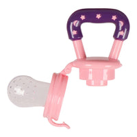 Sevi Bebe Silicone Baby Fruit Feeder & Teether: Safe Introduction to Fruit, Soothes Teething Pain - Pink, EN14372 Compliant