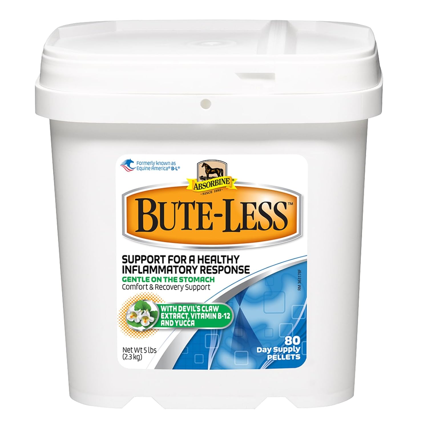 Absorbine Bute Less Pellets Horse Recovery Support 5 lbs.