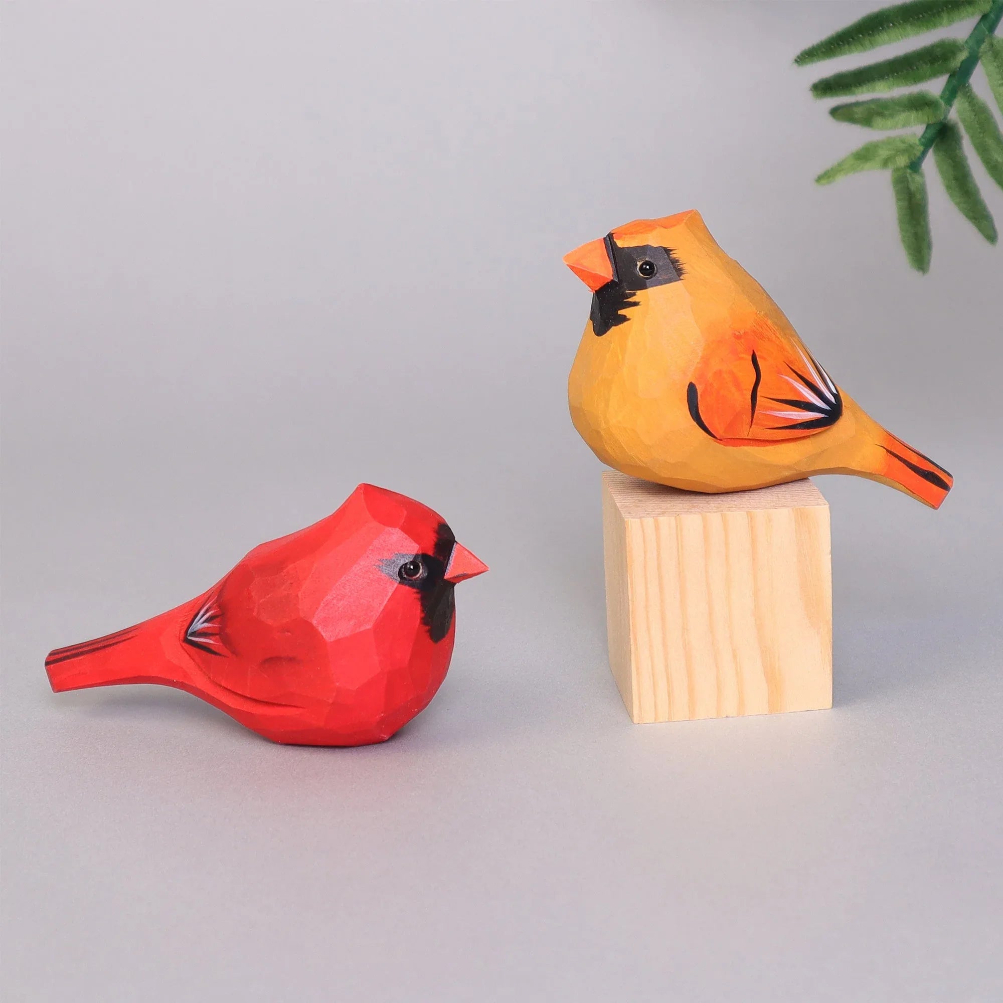 Hand Carved Cardinal Bird, Unique Gift for Loved Ones - BIG FRENCHIES