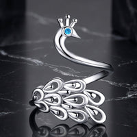 925 Sterling Silver Plated Platinum Pavé Setting CZ Ring for Women