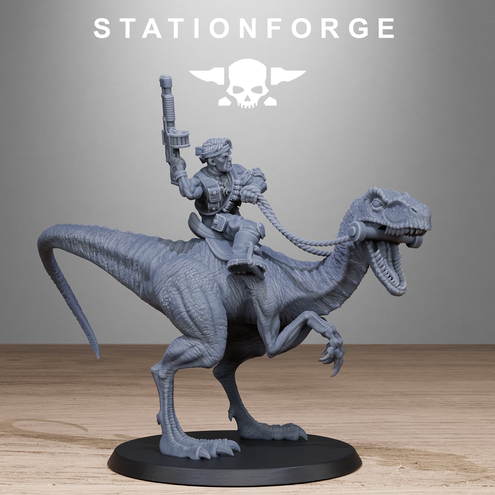 3D Printed GrimGuard Jungle Raptors by Stationforge Miniatures