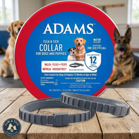 Adams Flea & Tick Collar for Dogs & Puppies Flea Collar Protection 2 Count