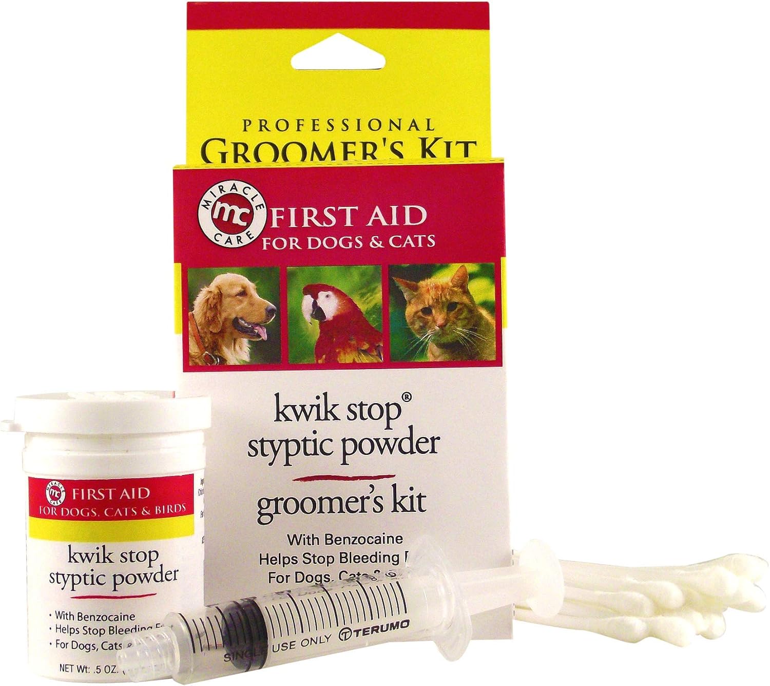 Kwik-Stop Groomers Kit for Dogs, Cats & Birds Nail Care & Grooming Kit