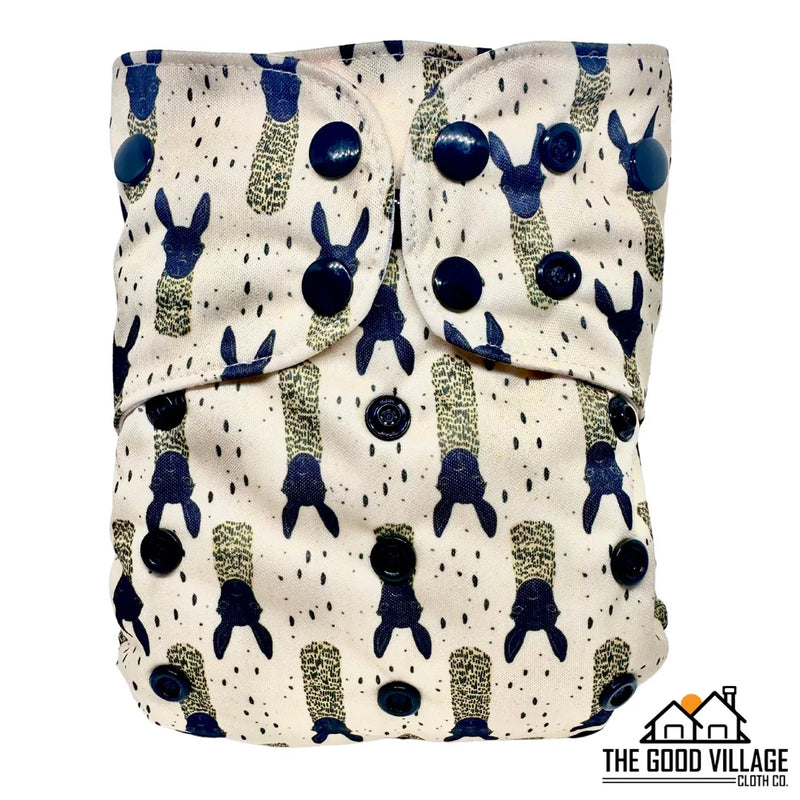 One Size Pocket Diaper | Mustard Llamas - BIG FRENCHIES