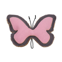 Country Living Canvas & Jute Butterfly-Shaped Dog Chew Toy – Durable, Safe and Non-Toxic - BIG FRENCHIES