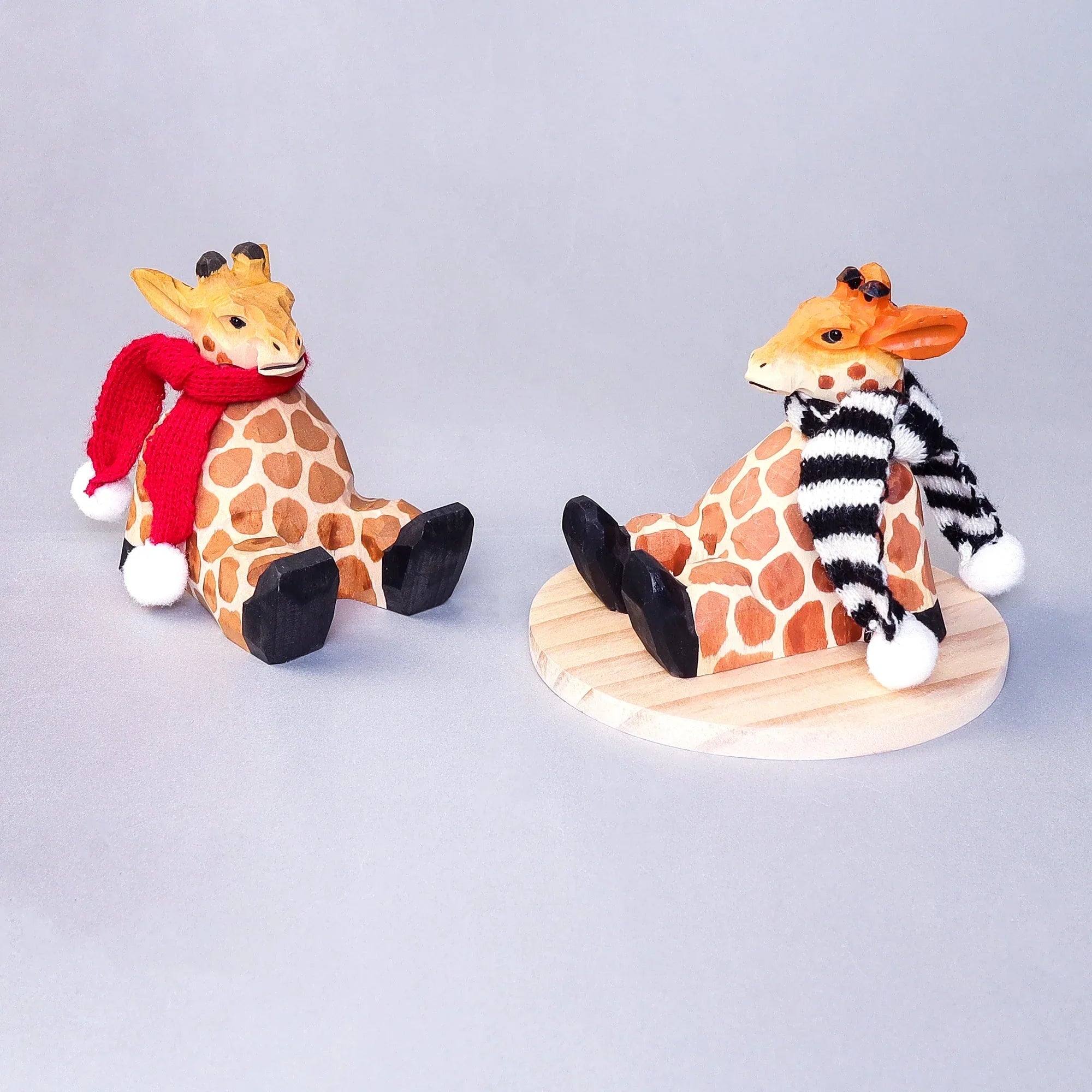 Paint Your Own Wood Carved Giraffe DIY Painting Kit - BIG FRENCHIES