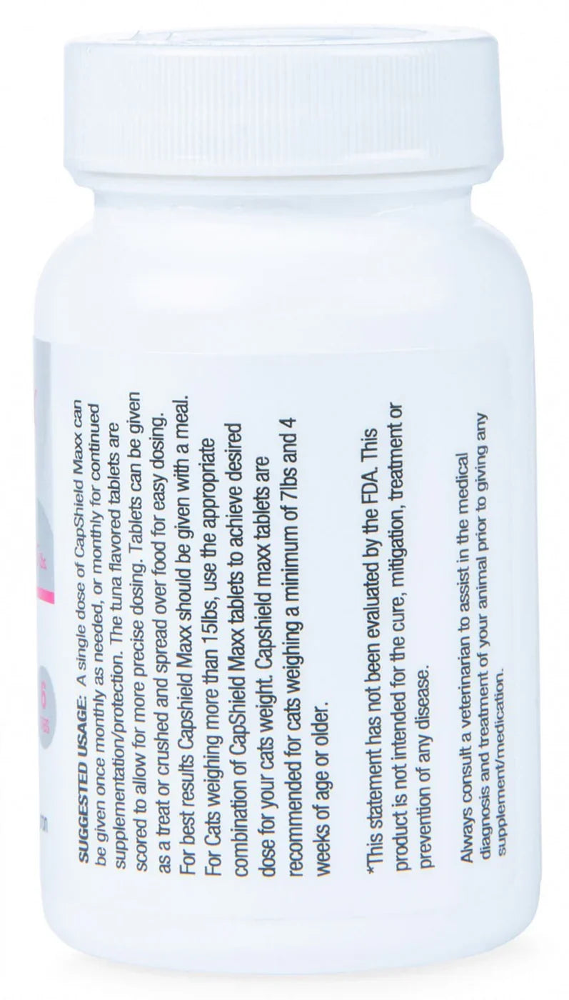 CapShield Maxx Flavored Tabs Flea Supplement Cats and Kittens 7-15lb 6 Count