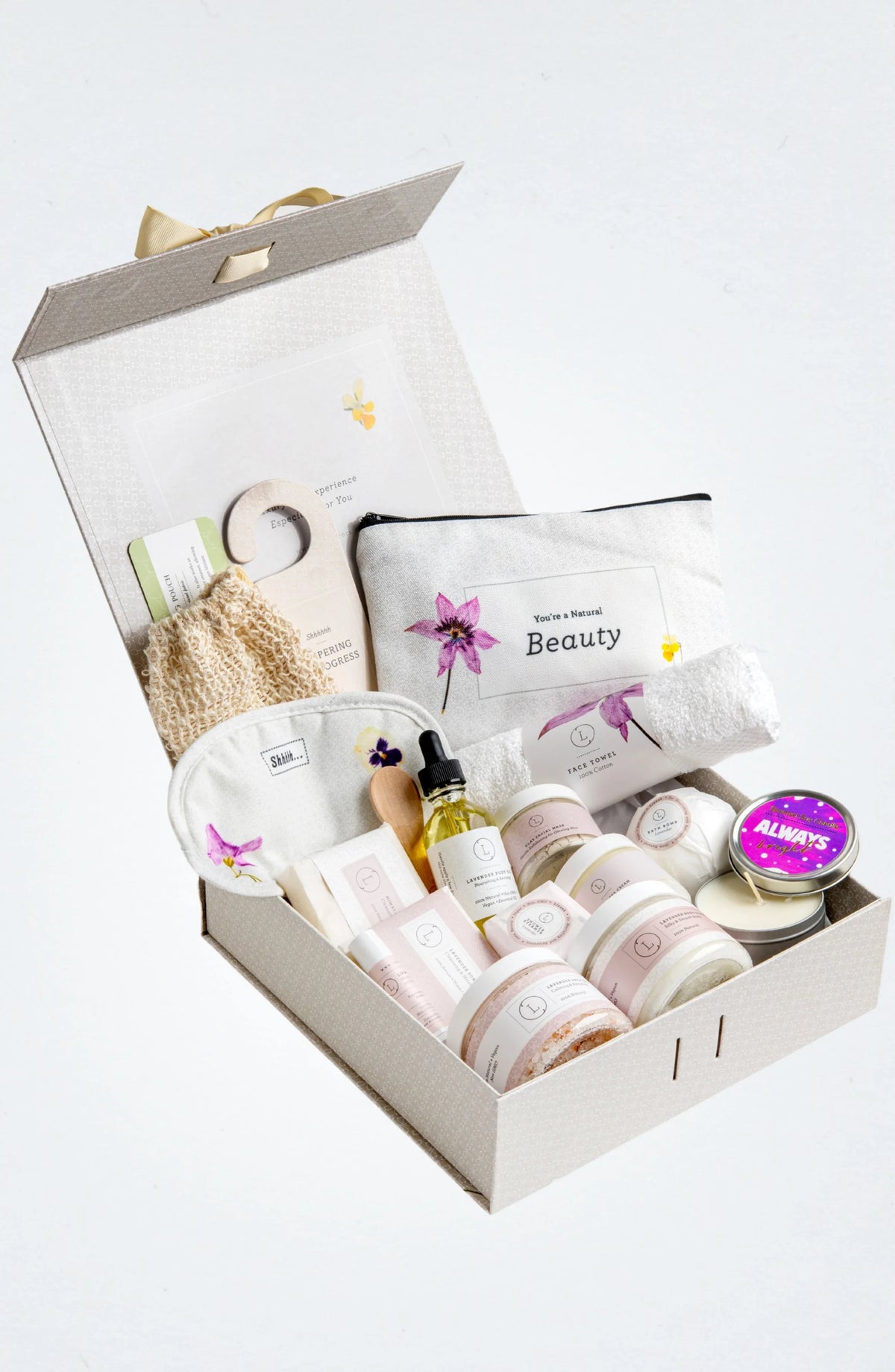 A Special Day Gift, Birthday Gift Basket, Lavender Natural Bath & Body - BIG FRENCHIES