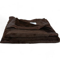 Luxury Satin Border Blanket - Chocolate - BIG FRENCHIES