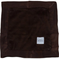 Luxury Satin Border Lovey - Chocolate - BIG FRENCHIES