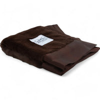 Luxury Satin Border Lovey - Chocolate - BIG FRENCHIES