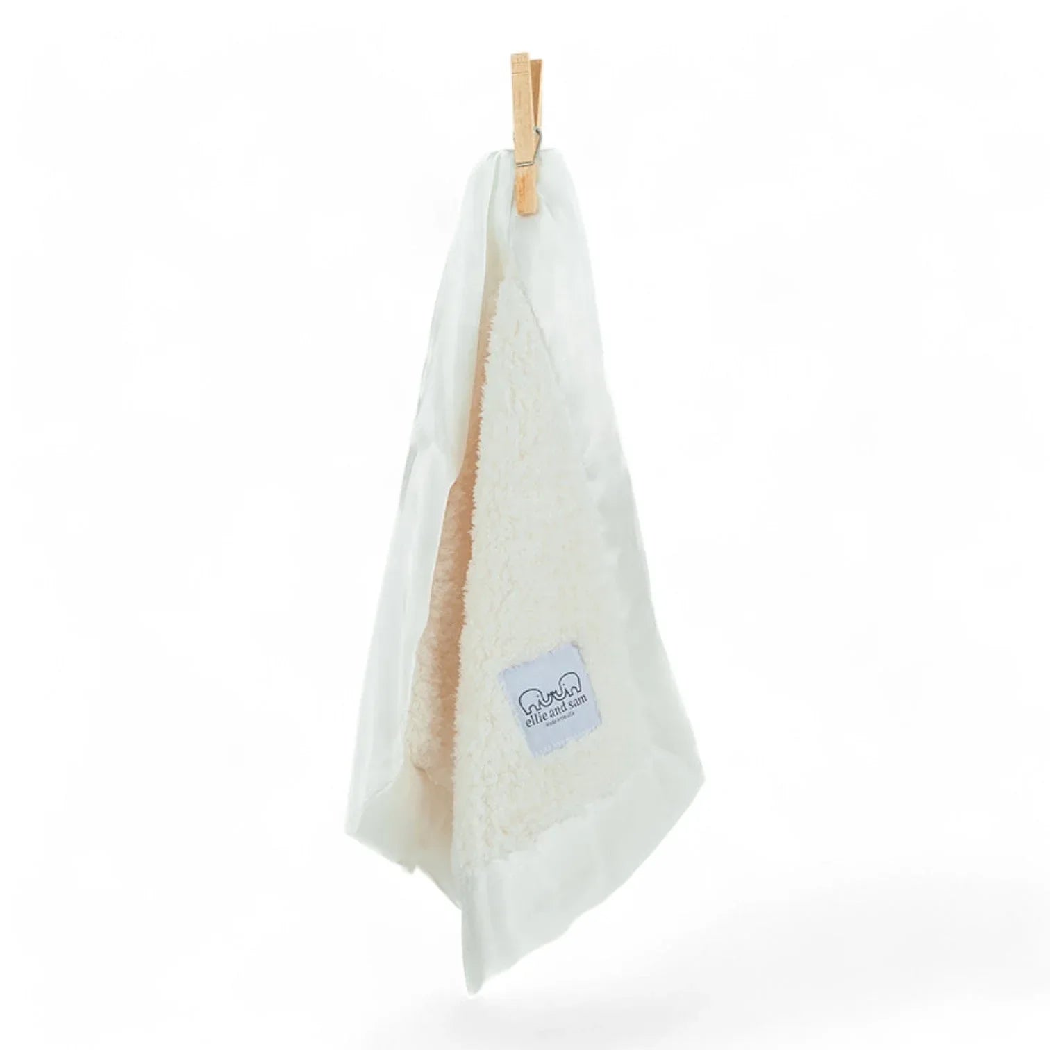 Classic Satin Border Lovey - Ivory - BIG FRENCHIES