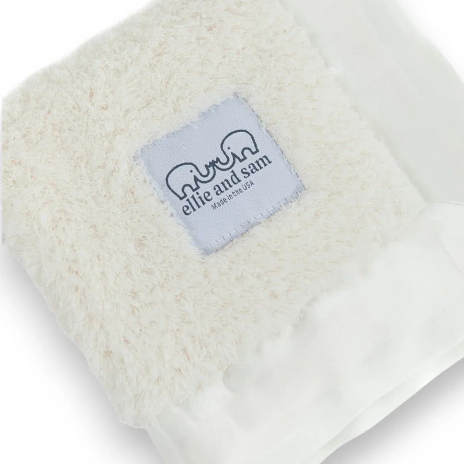 Classic Satin Border Lovey - Ivory - BIG FRENCHIES