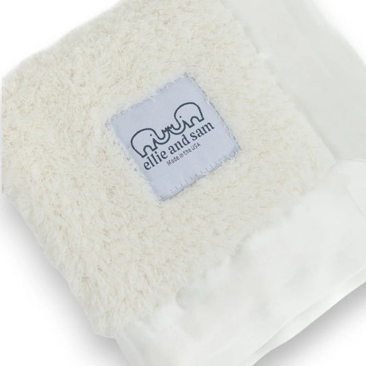 Classic Satin Border Lovey - Ivory - BIG FRENCHIES