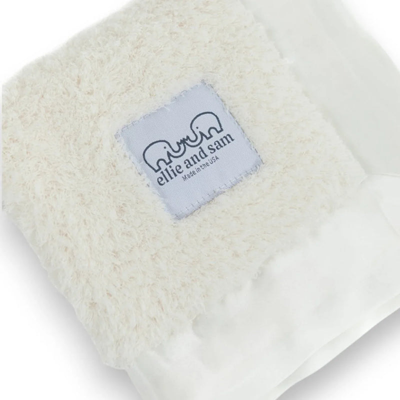 Classic Satin Border Lovey - Ivory - BIG FRENCHIES