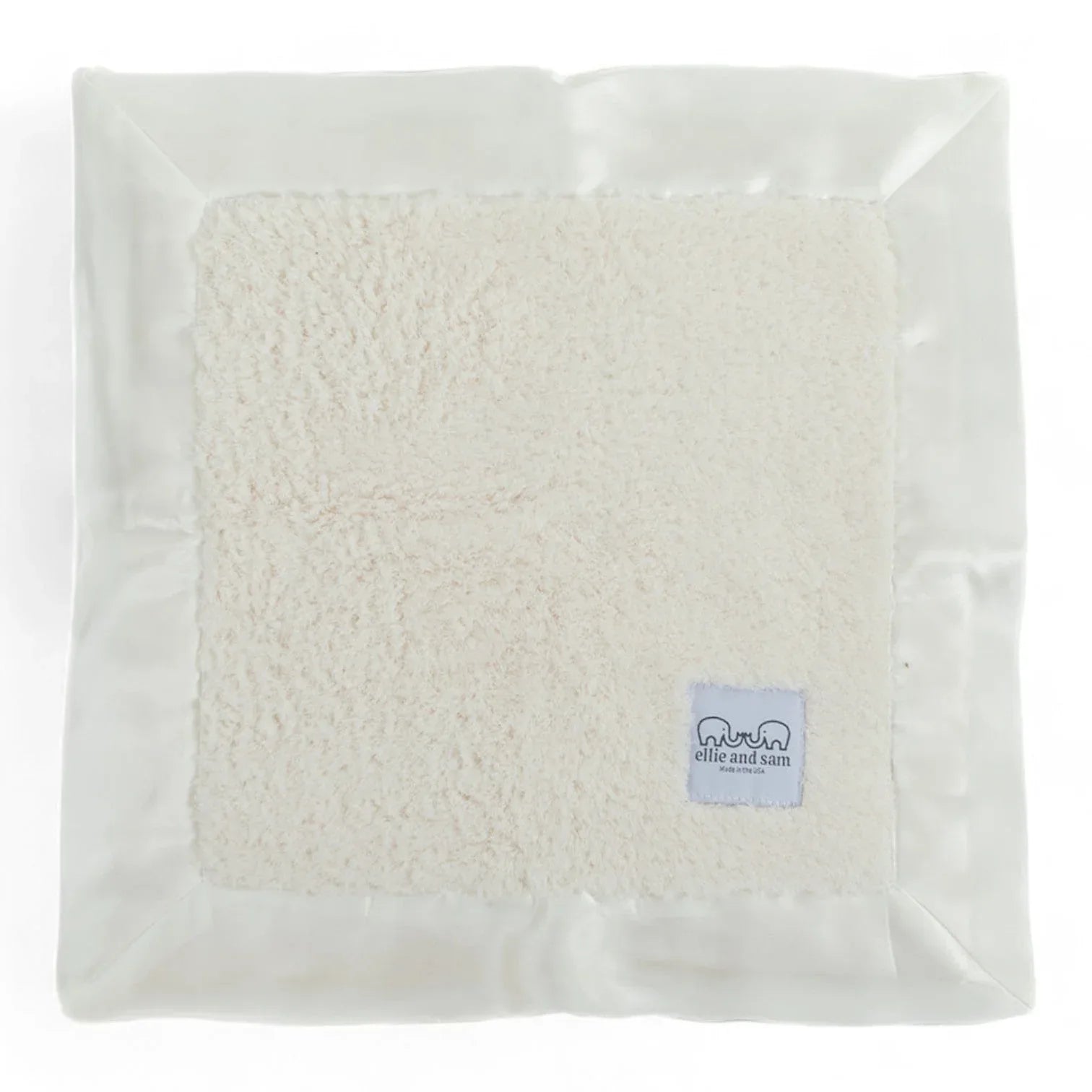 Classic Satin Border Lovey - Ivory - BIG FRENCHIES