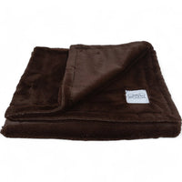 Luxury Borderless Blanket - Chocolate - BIG FRENCHIES