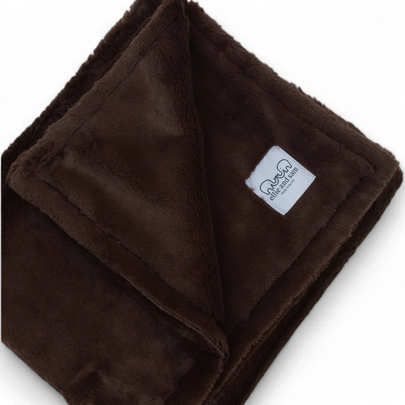 Luxury Borderless Blanket - Chocolate - BIG FRENCHIES