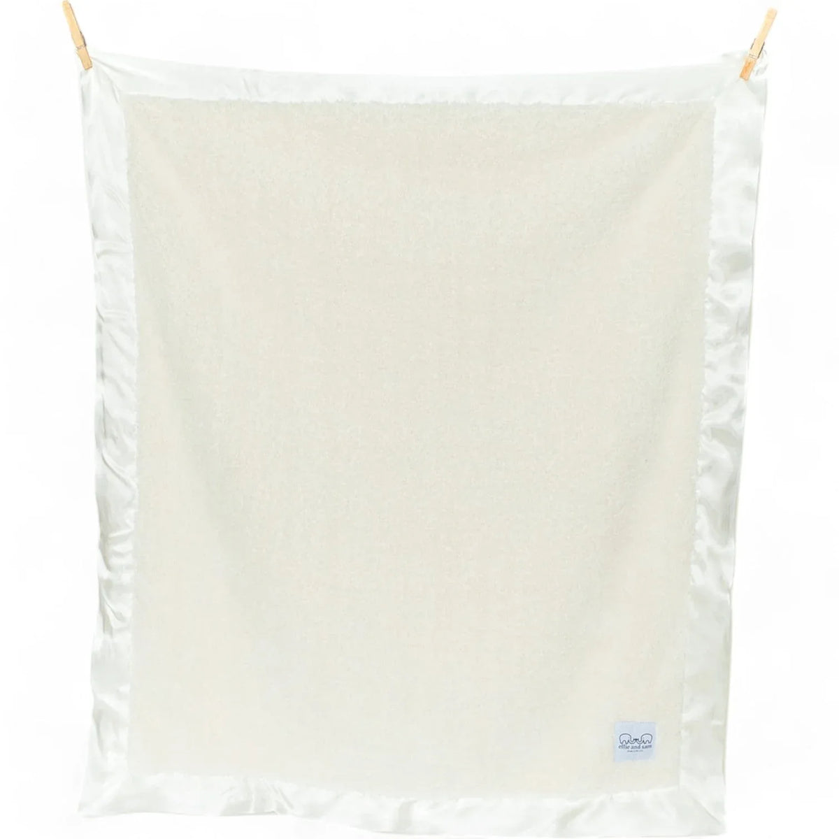 Classic Satin Border Blanket - Ivory - BIG FRENCHIES