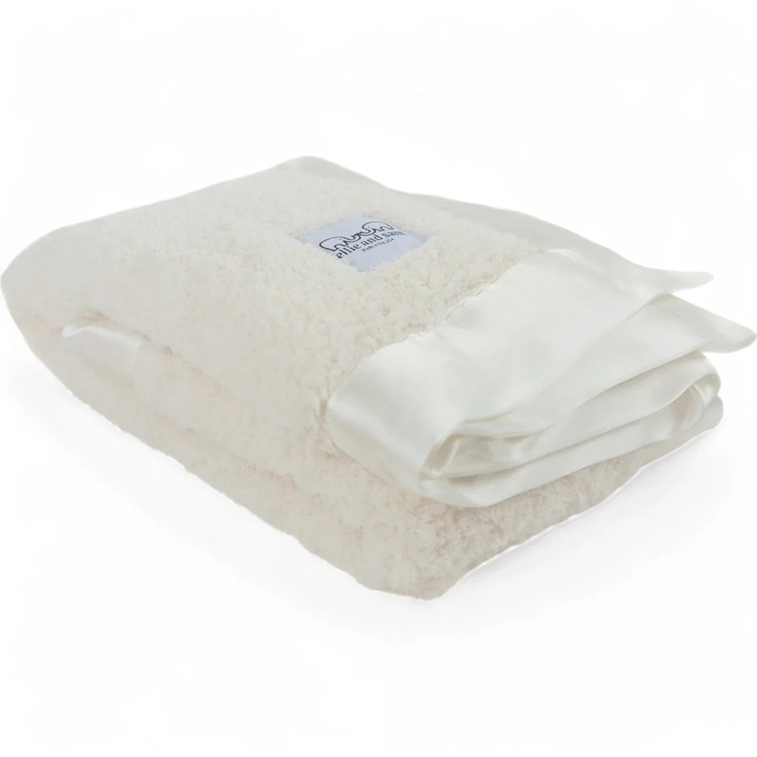 Classic Satin Border Blanket - Ivory - BIG FRENCHIES