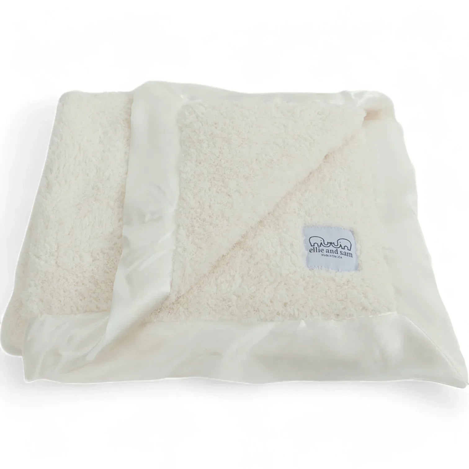Classic Satin Border Blanket - Ivory - BIG FRENCHIES