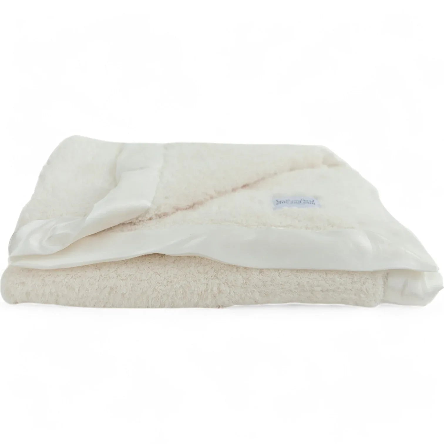 Classic Satin Border Blanket - Ivory - BIG FRENCHIES