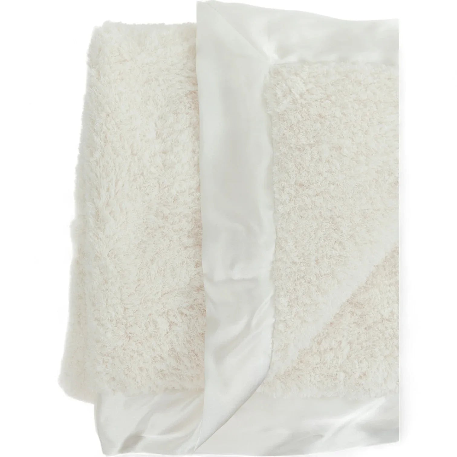 Classic Satin Border Blanket - Ivory - BIG FRENCHIES