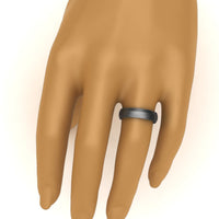 Wedding Band Beveled Edge Matte