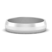 Wedding Band Beveled Edge Matte