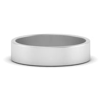 5 mm Flat Gold Wedding Band