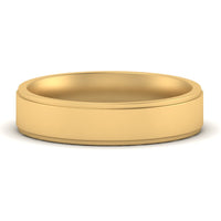 4 mm Steps Edge Comfort Fit Mens Band