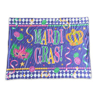 Purple minky polka dots crown Mardi Gras blankets - BIG FRENCHIES