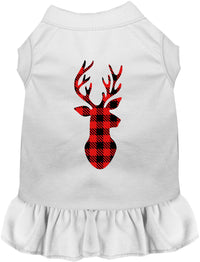 Buffalo Check Christmas Deer Pet Dress