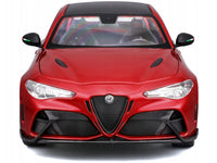 Alfa Romeo Giulia GTAm Red Metallic with Carbon Top 1/18 Diecast Model Car by Bburago