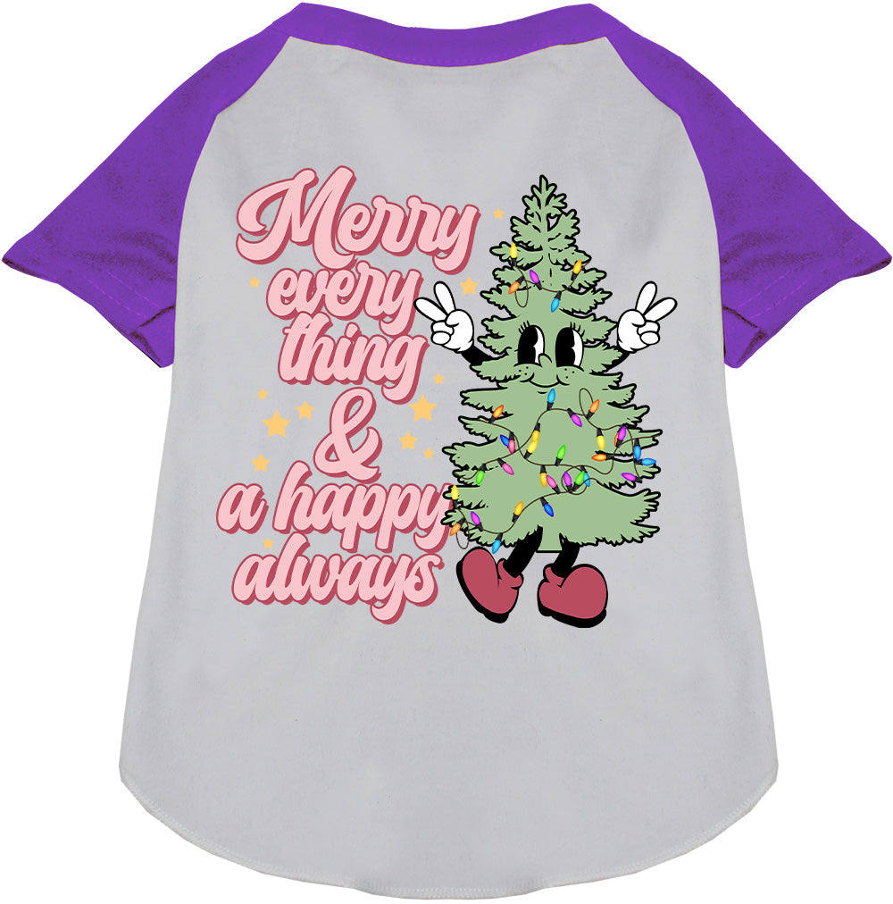 Merry Everything Pet Raglan Shirt