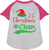 Traditional Christmas Crew Pet Raglan Shirt