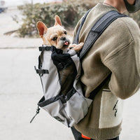 Pet Dog Carrier Bag Carrier For Dogs Backpack Out Double Shoulder Portable Travel Backpack Outdoor Dog Carrier Bag Trave