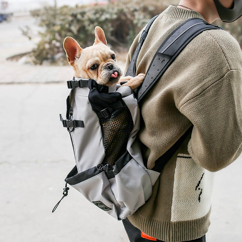 Pet Dog Carrier Bag Carrier For Dogs Backpack Out Double Shoulder Portable Travel Backpack Outdoor Dog Carrier Bag Trave