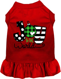 Joy to the World Christmas Pet Dress