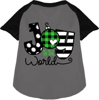 Joy to the World Pet Raglan Shirt