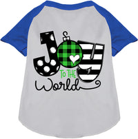 Joy to the World Pet Raglan Shirt
