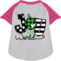 Joy to the World Pet Raglan Shirt