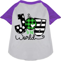 Joy to the World Pet Raglan Shirt