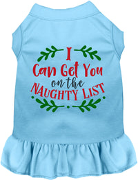Can Get You on the List Christmas Pet Dress
