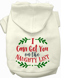 Can Get You on the List Christmas Pet Hoodie
