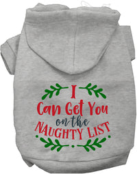 Can Get You on the List Christmas Pet Hoodie