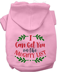 Can Get You on the List Christmas Pet Hoodie