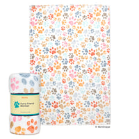 Paw Print Pet Fleece Blanket