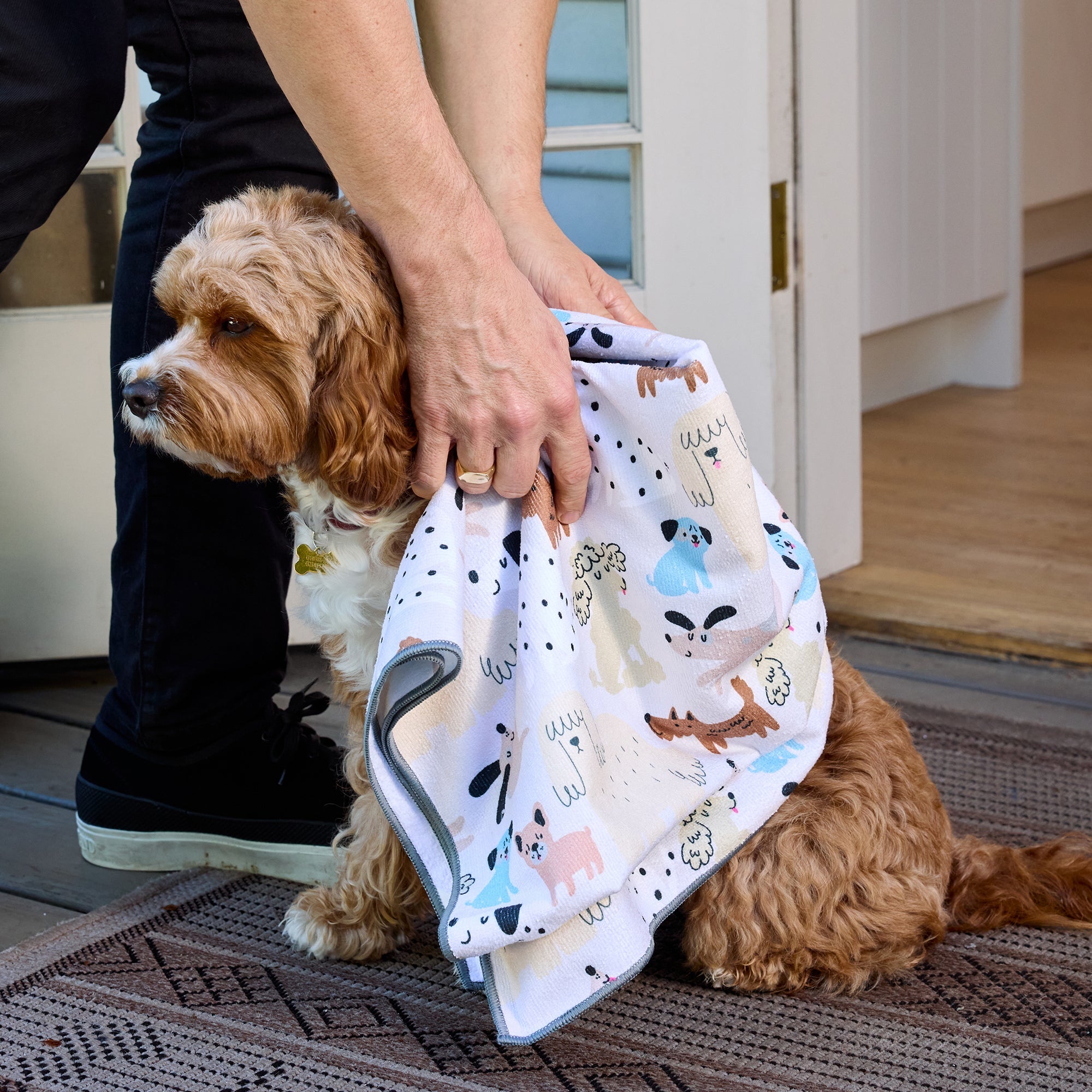 Pooches & Pups Pet Drying Microfiber Towel