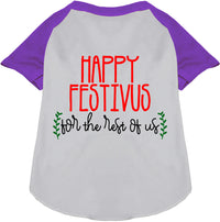 Happy Festivus Pet Raglan Shirt
